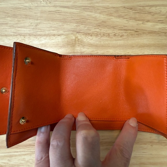 Loewe Pink Wallet with Brown Strap - Picture 3 of 5